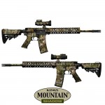 Gunskins AR 15 Skin - Kings Mountain Shadow Camo