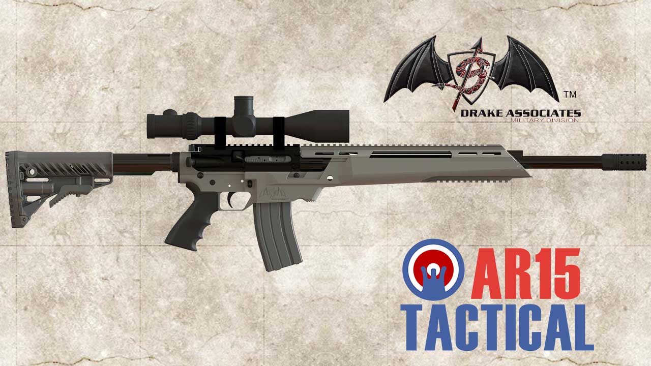 Picture of a Drake ATHENA Semi Automatic Precision Chassis Rifle